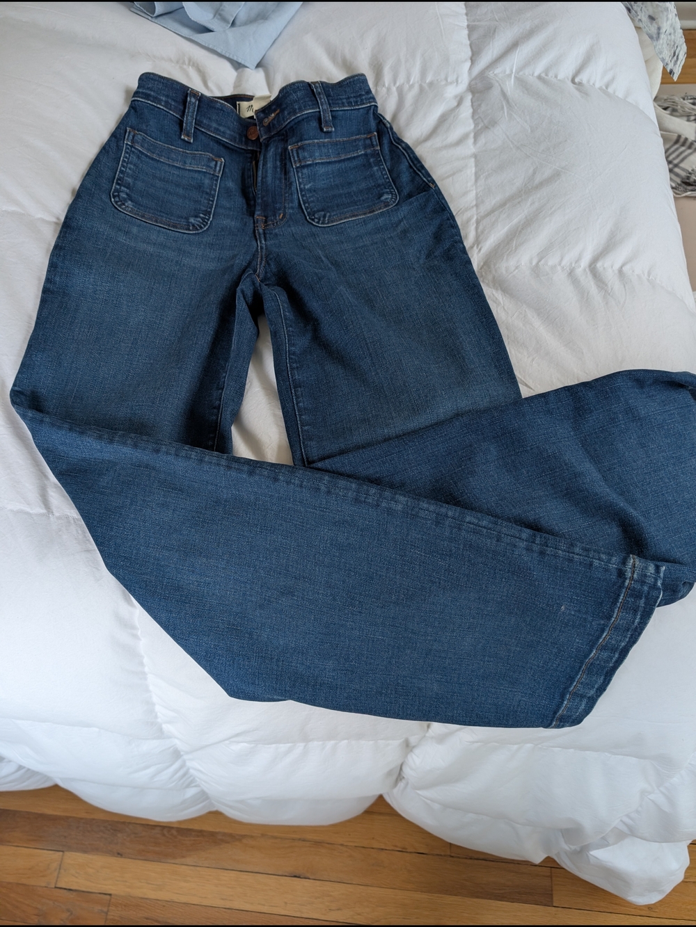 Madewell Indigo High-Rise Wide-Leg Jeans